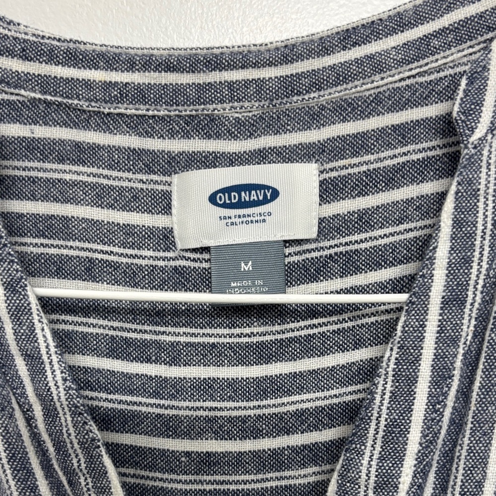 Old Navy Striped Button-Down Romper - Picture 2 of 4